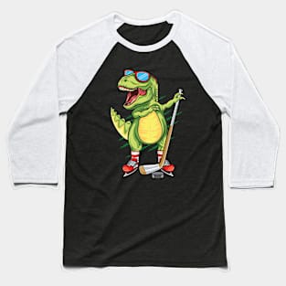 Hockeysaurus Dinosaur Ice Hockey Trex Kids Boys Ice Hockey Baseball T-Shirt